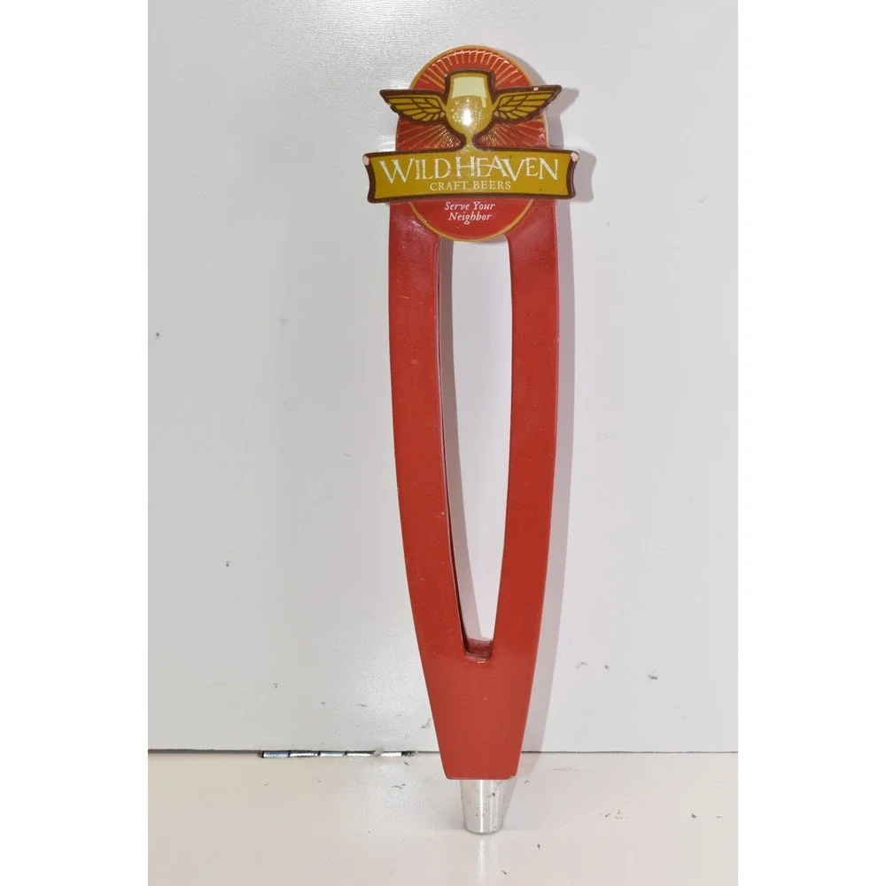 Wild‎ Heaven Craft Beers Tap Handle Red Serve Your Neighbor Man Cave